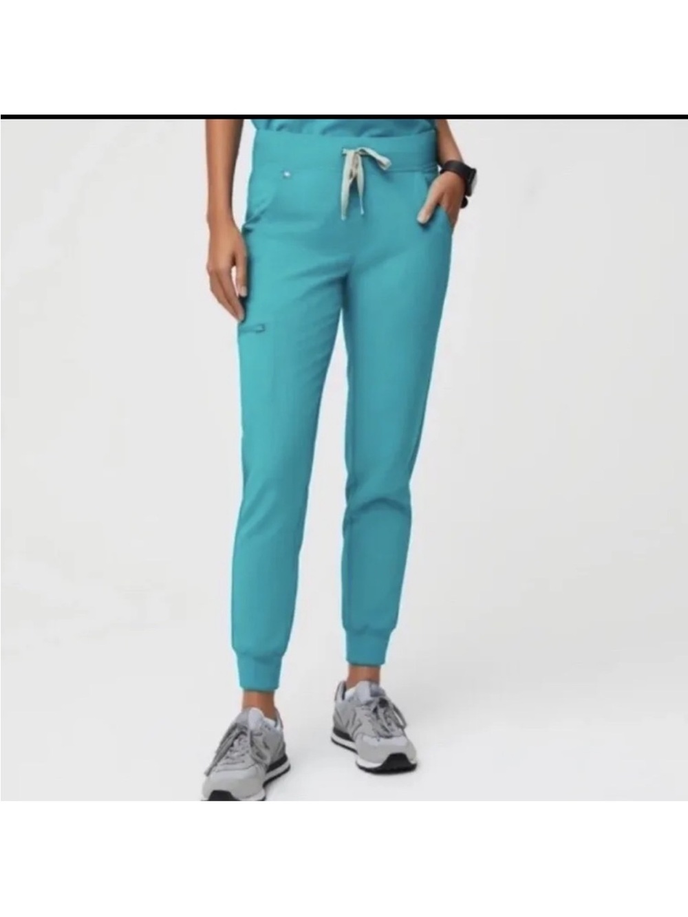 Figs Zamora Jogger Scrub Pants in Teal 1772 Size XL